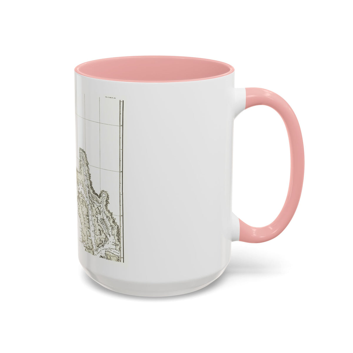 America - NorthWest Coast (1898) (Map) Accent Coffee Mug