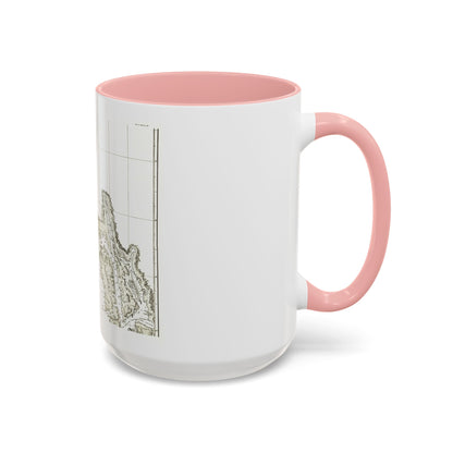 America - NorthWest Coast (1898) (Map) Accent Coffee Mug