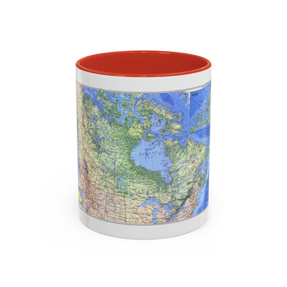 Canada (1985) (Map) Accent Coffee Mug