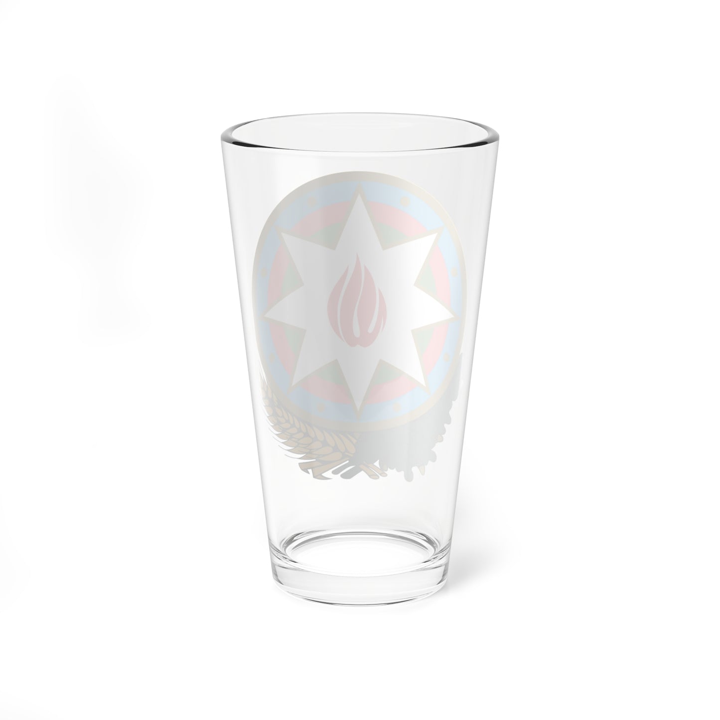 Emblem of Azerbaijan (Azerbaijan) (Coat of Arms) Pint Glass 16oz