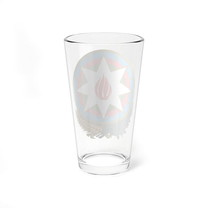 Emblem of Azerbaijan (Azerbaijan) (Coat of Arms) Pint Glass 16oz