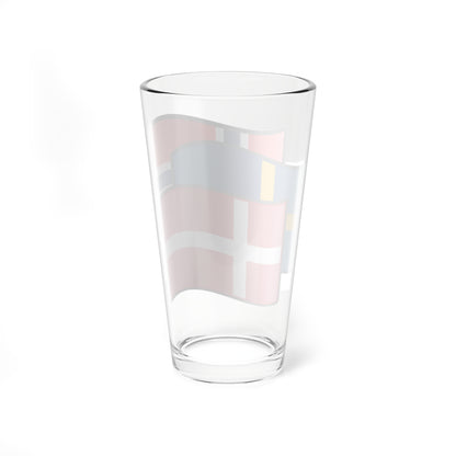 Scandinavia flags Denmark (Sweden) Pint Glass 16oz