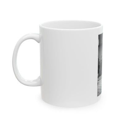 Group Of Russian Sailors From The Navy Ship Variag During Visit To New York City 001 (U.S. Civil War) White Coffee Mug