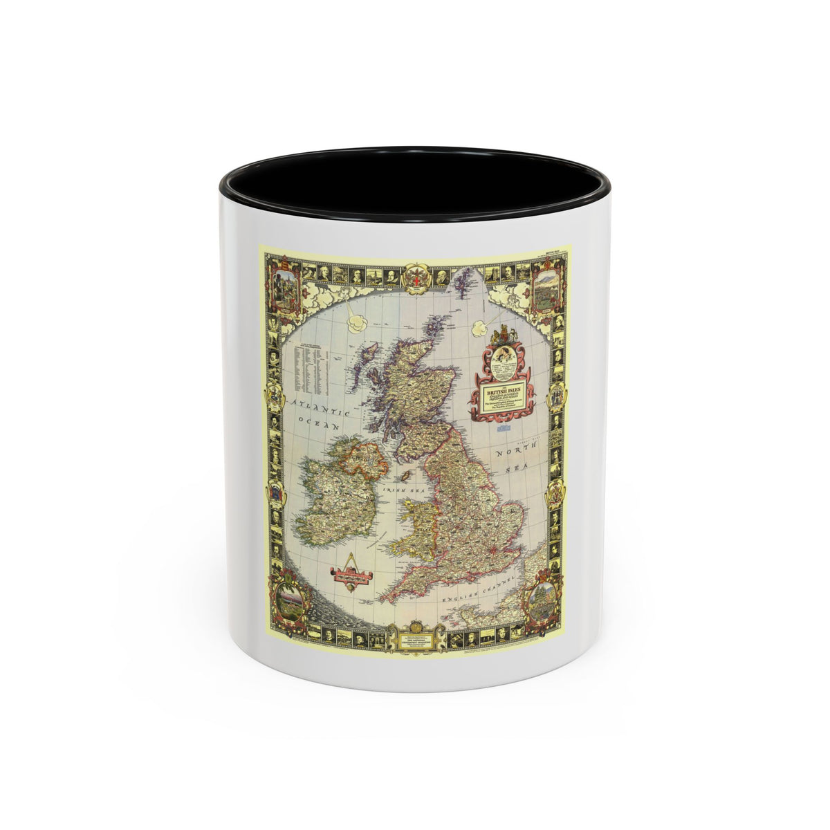 British Isles (1949) (Map) Accent Coffee Mug