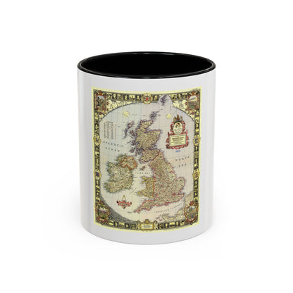 British Isles (1949) (Map) Accent Coffee Mug