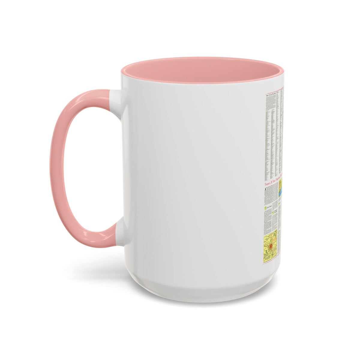 France - A Traveller's Map 2 (1971) (Map) Accent Coffee Mug