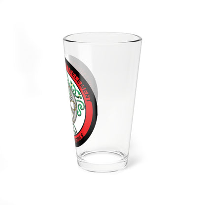Emblem for the 1-IV-TRR (Denmark) (Coat of Arms) Pint Glass 16oz