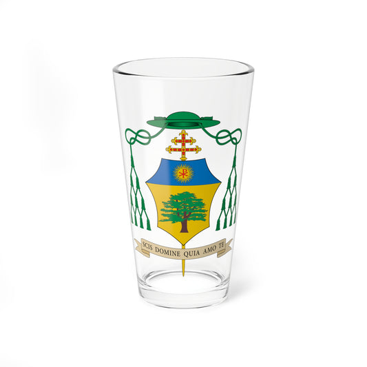 Escudo de Cristophe Zekiah El Kassis (Spain) (Coat of Arms) Pint Glass 16oz