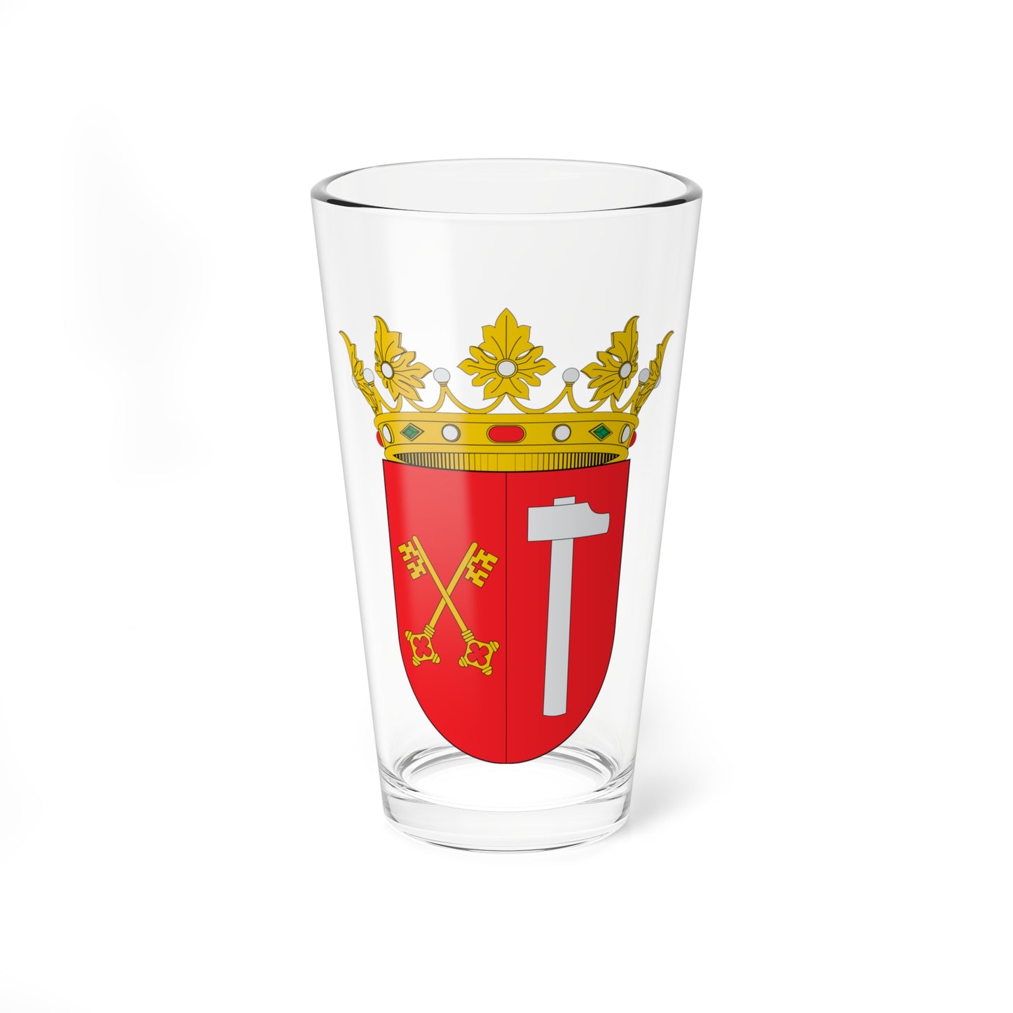 Escudo de Pedro Martínez (Spain) (Coat of Arms) Pint Glass 16oz