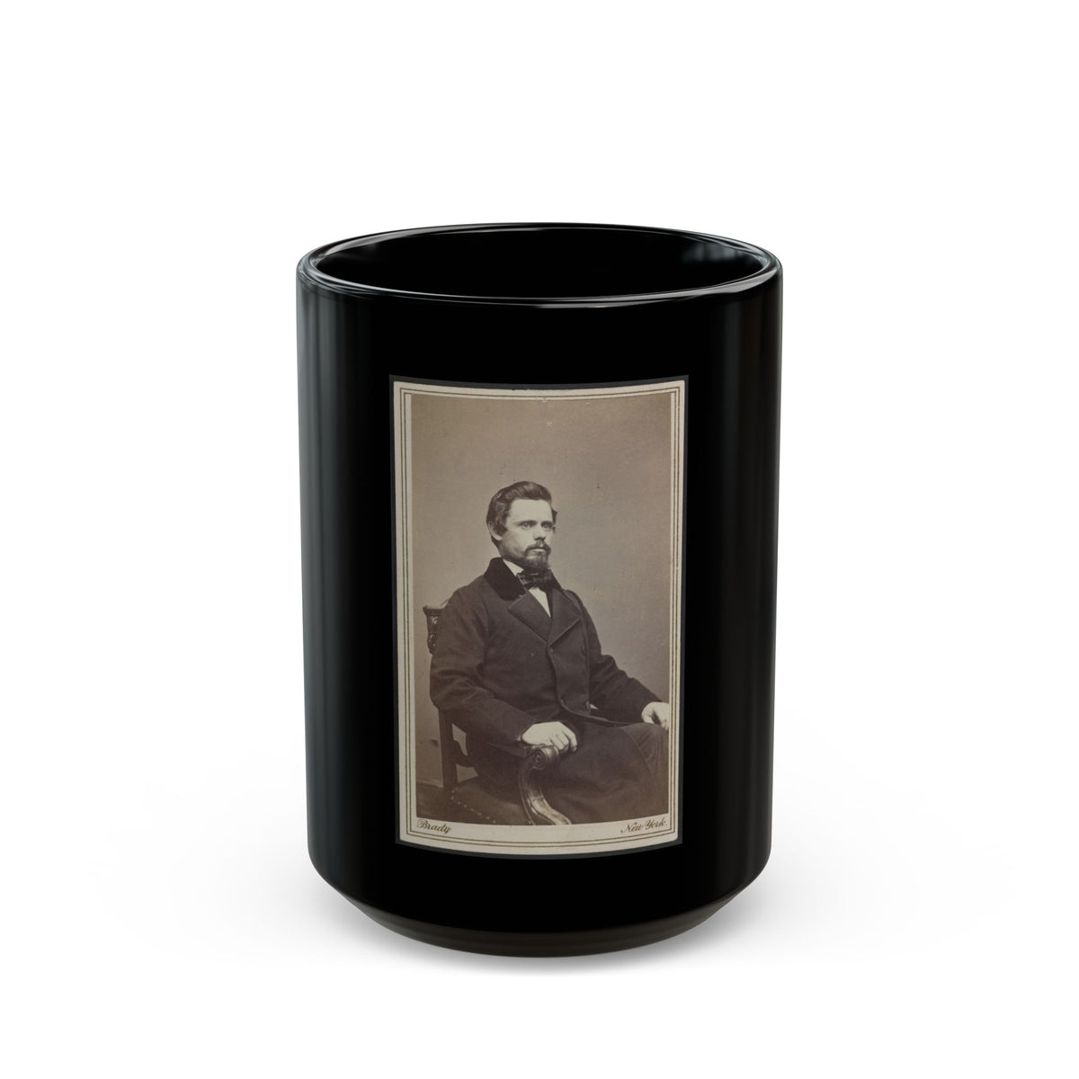 Unidentified Man(2) (U.S. Civil War) Black Coffee Mug