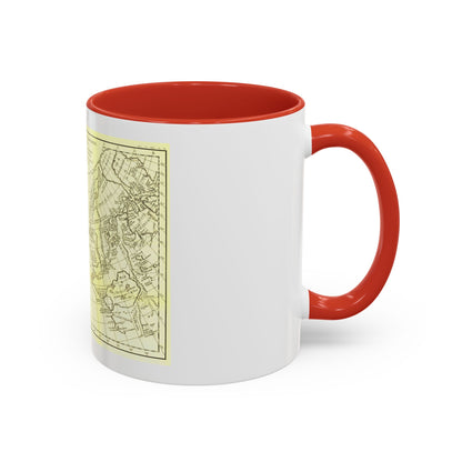 Asia - Carte Generale des Decouvertes (1892) (Map) Accent Coffee Mug