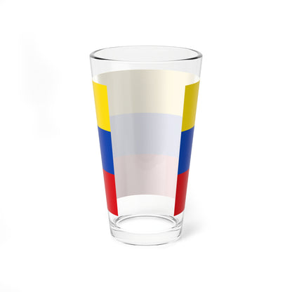 Flag yellow blue red 5x3 (Germany) Pint Glass 16oz