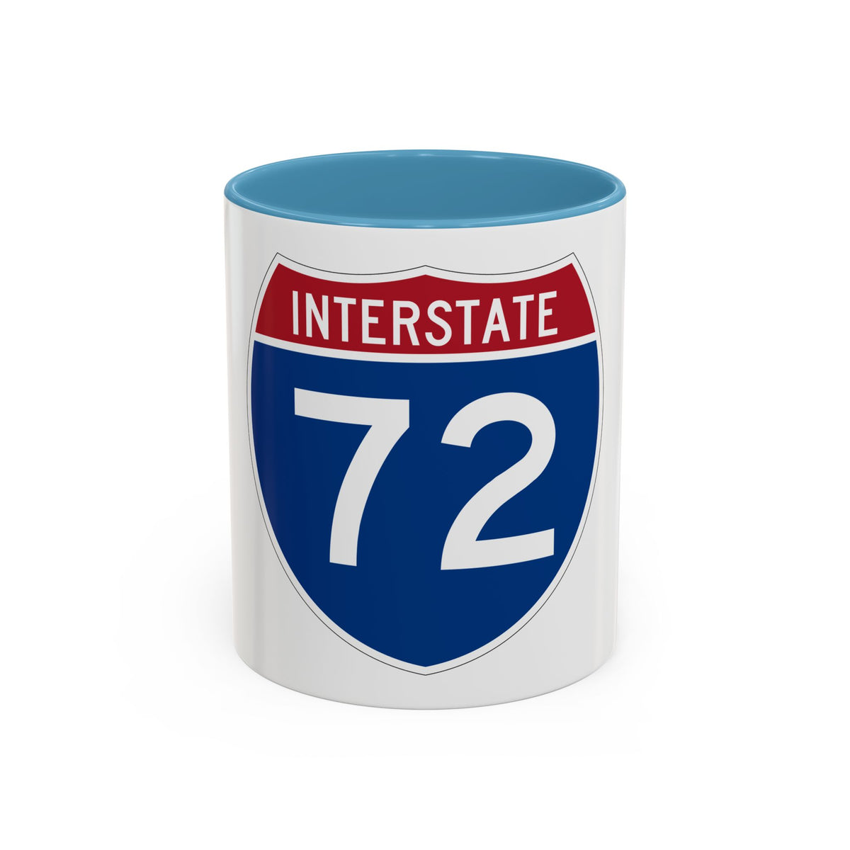 Interstate 72 (U.S. Highways) Accent Coffee Mug