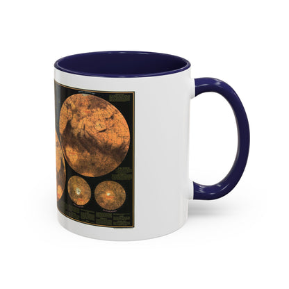 Space - MARS The Red Planet (1973) (Map) Accent Coffee Mug