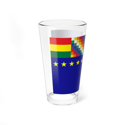 BANDERA REIVINDICACION MARITIMA BOLIVIA (Bolivia) Pint Glass 16oz