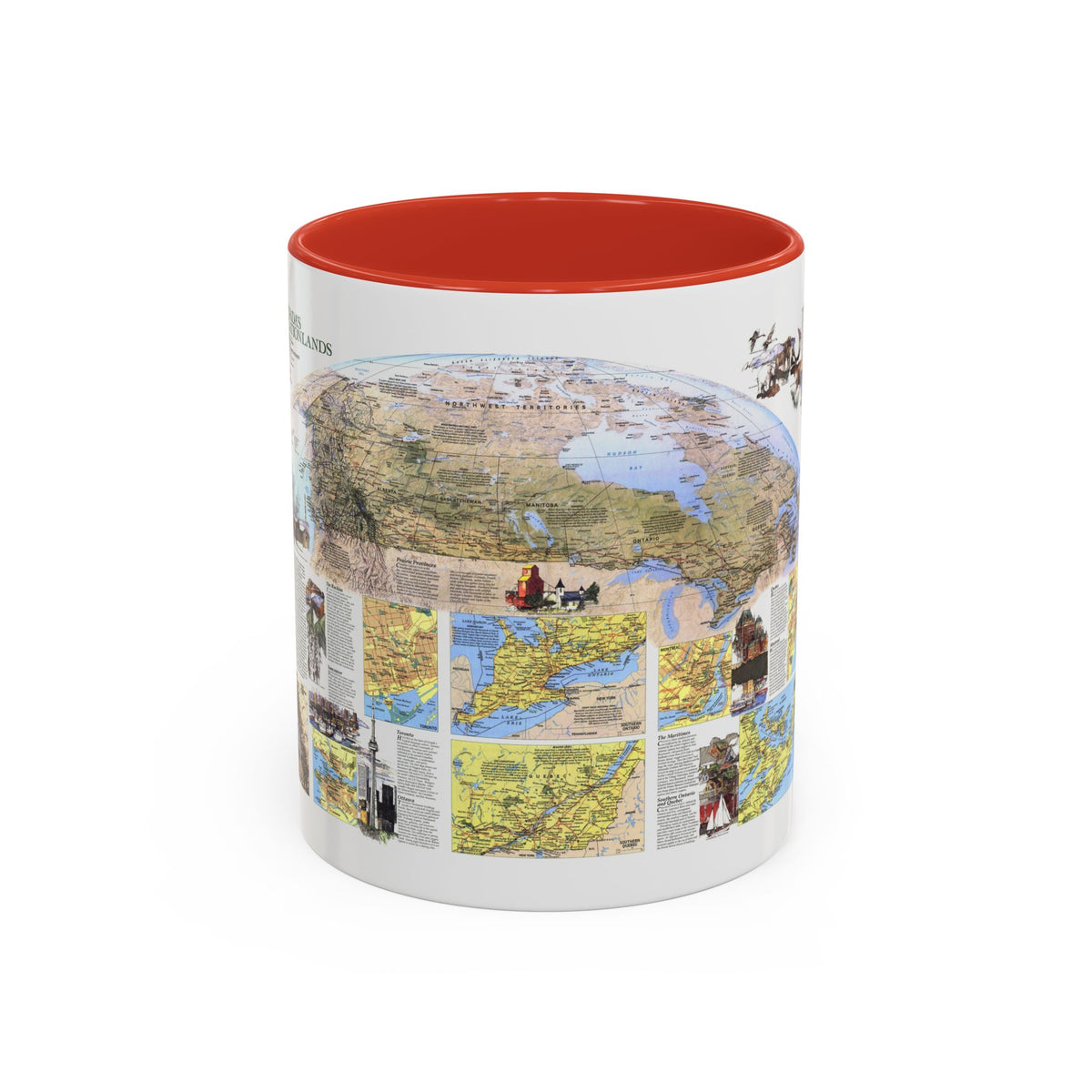 Canada - Vacationlands (1985) (Map) Accent Coffee Mug