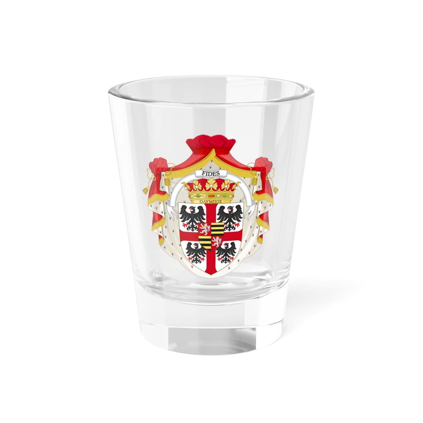 Grande stemma di Casa Gonzaga post 1530 (Italy) (Coat of Arms) Shot Glass 1.5oz