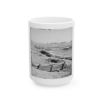 Petersburg, Va. View Of Fort Sedgwick (U.S. Civil War) White Coffee Mug