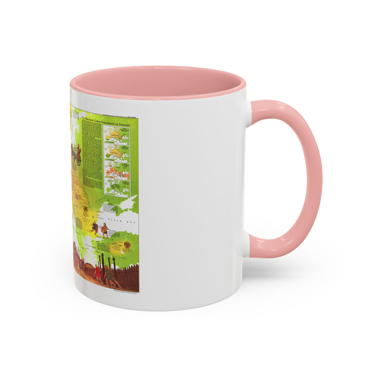 Europe - Celtic (1977) (Map) Accent Coffee Mug