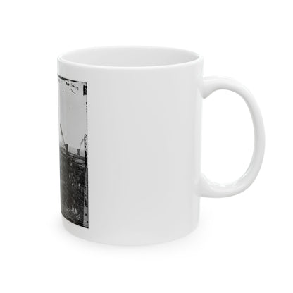 Richmond, Va. Ruins Of Richmond & Petersburg Railroad Bridge (U.S. Civil War) White Coffee Mug