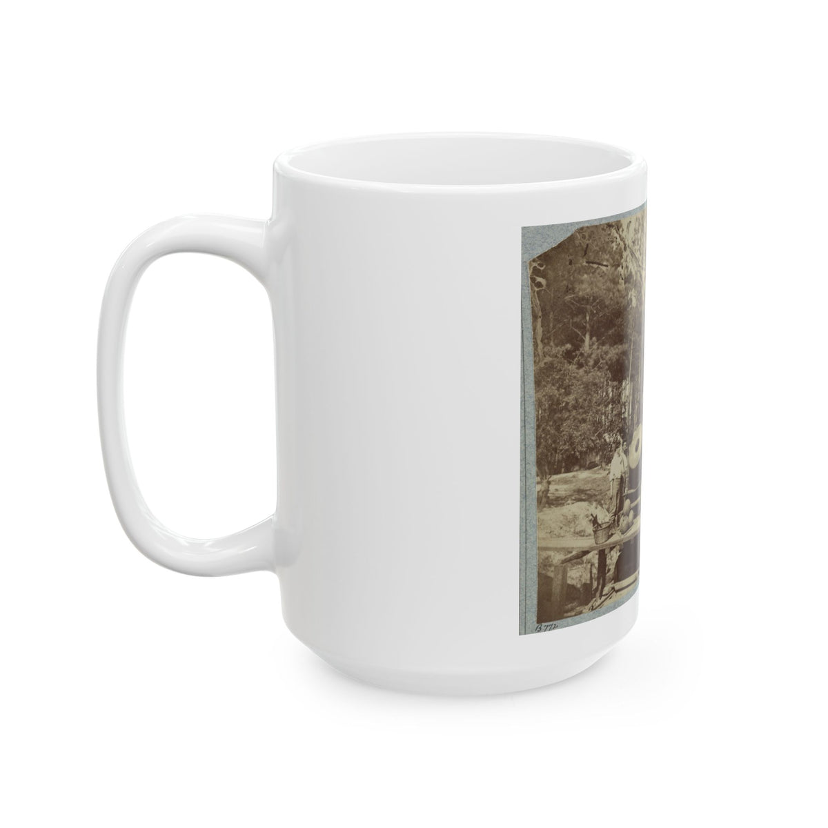 13 Inch Mortar  Dictator , In Front Of Petersburg, Va. (U.S. Civil War) White Coffee Mug