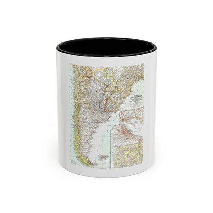 South America - Southern (1958) (Map) Accent Coffee Mug