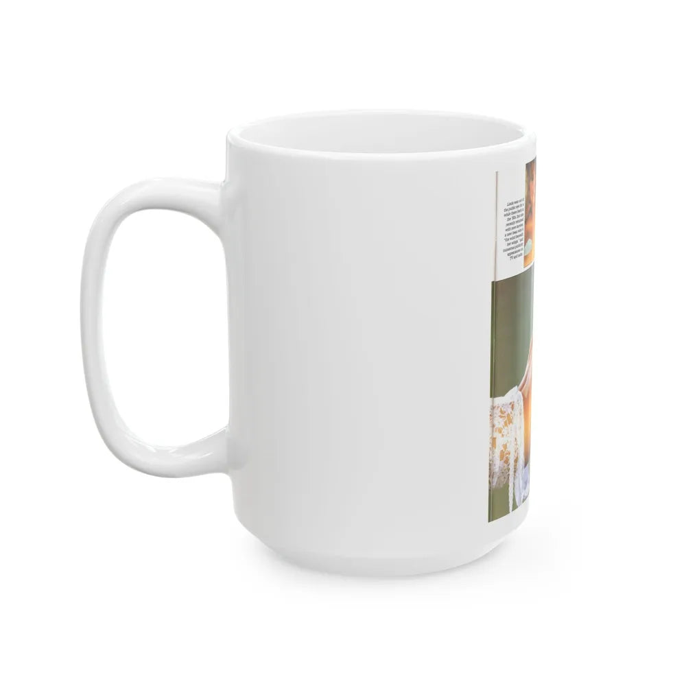 Linda Blair #141 - Partially Topless (Vintage Female Icon) White Coffee Mug-Go Mug Yourself