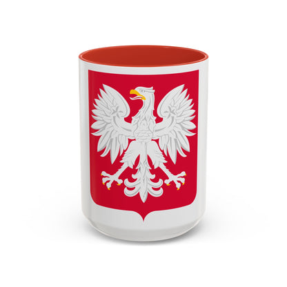 Coat of arms of Poland (1980-1990) - Accent Coffee Mug