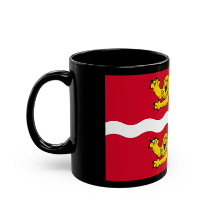 Flag of Seine Maritime France 2 - Black Coffee Mug-Go Mug Yourself