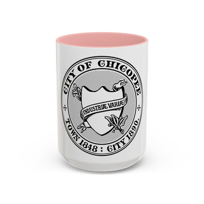 Seal of Chicopee Massachusetts - Accent Coffee Mug