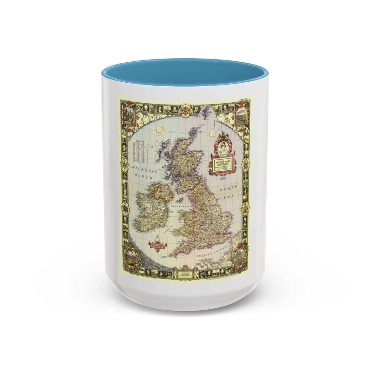 British Isles (1949) (Map) Accent Coffee Mug