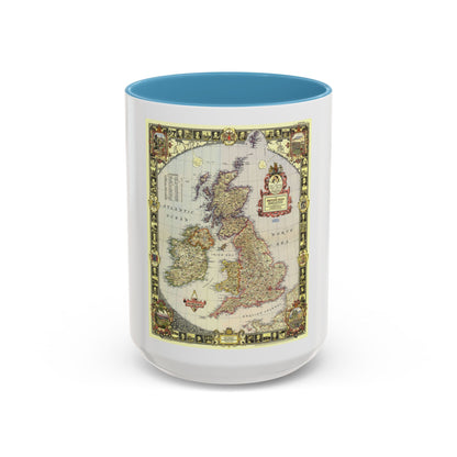 British Isles (1949) (Map) Accent Coffee Mug