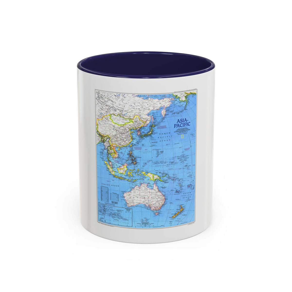 Asia-Pacific (1989) (Map) Accent Coffee Mug