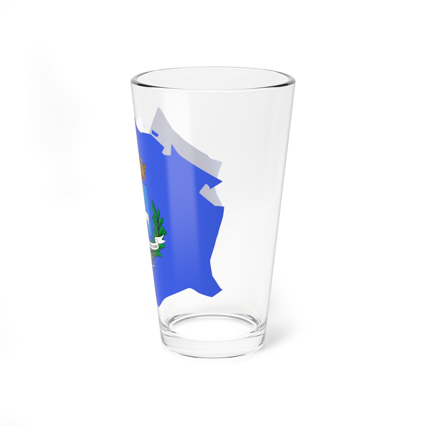 Flag map of Matera (Italy) Pint Glass 16oz