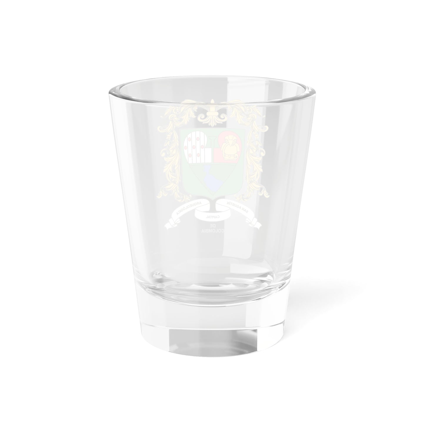 Heraldica Escudo de San Agustin Huila (Colombia) (Coat of Arms) Shot Glass 1.5oz