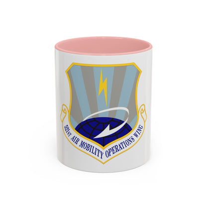 521st Air Mobility Operations Wing (U.S. Air Force) Accent Coffee Mug