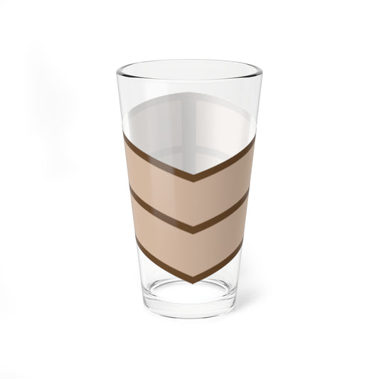 Two tan chevron bands stacked one above the other, each outlined in dark brown, on a plain white background.