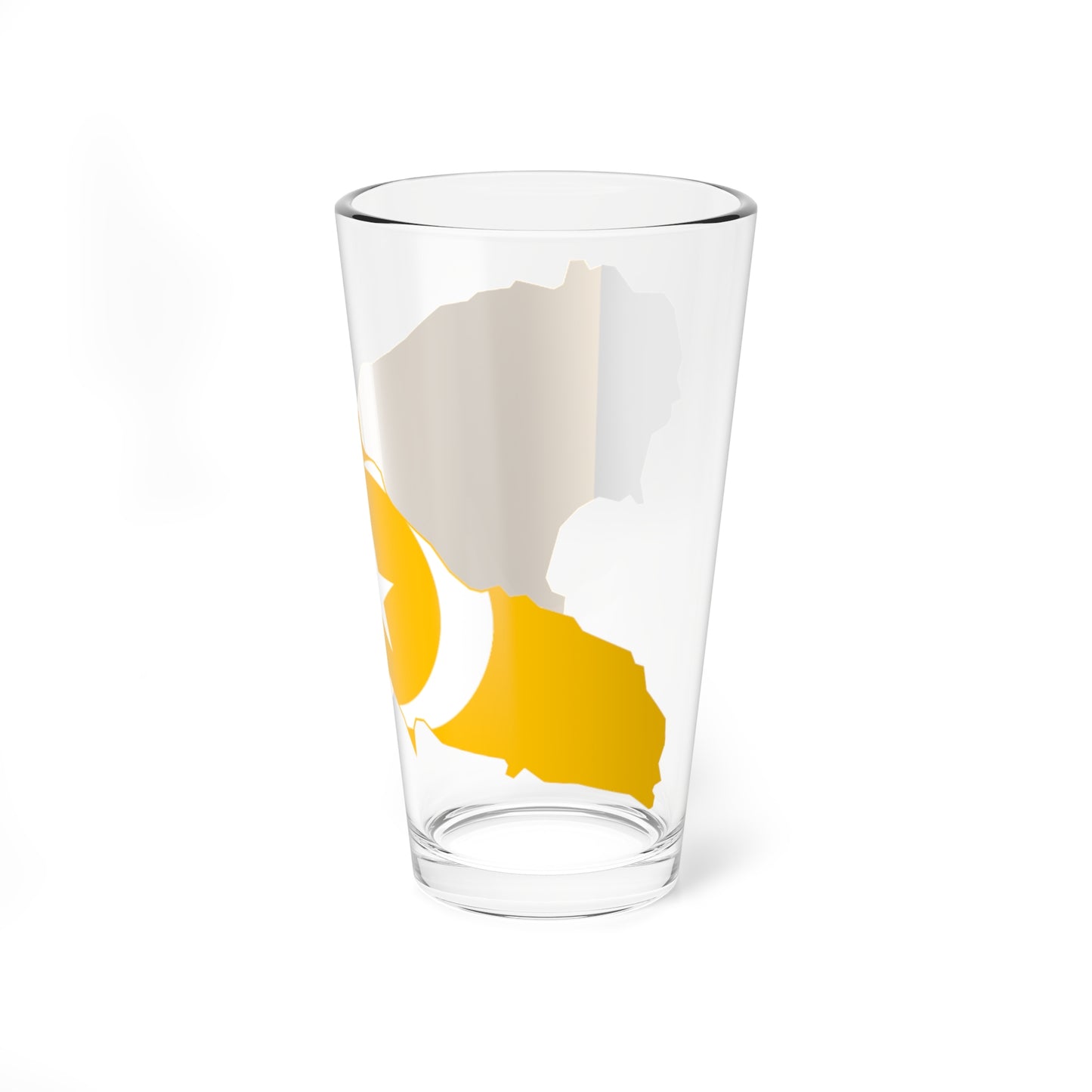 Flag map of Mohéli (Comoros) Pint Glass 16oz