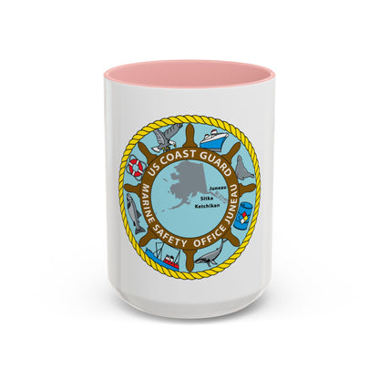 USCG Marine Safety Office Juneau (U.S. Coast Guard) Accent Coffee Mug