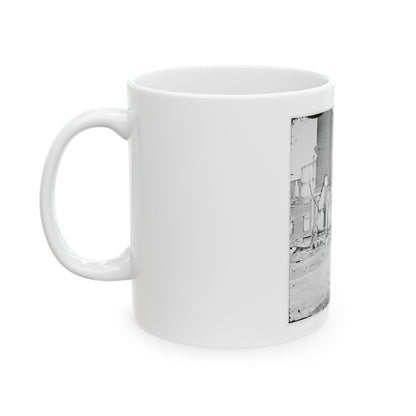 Richmond, Va. Street In The Burned District (U.S. Civil War) White Coffee Mug