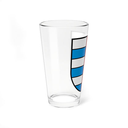 Coat of arms of Unterlunkhofen (Switzerland) (Coat of Arms) Pint Glass 16oz