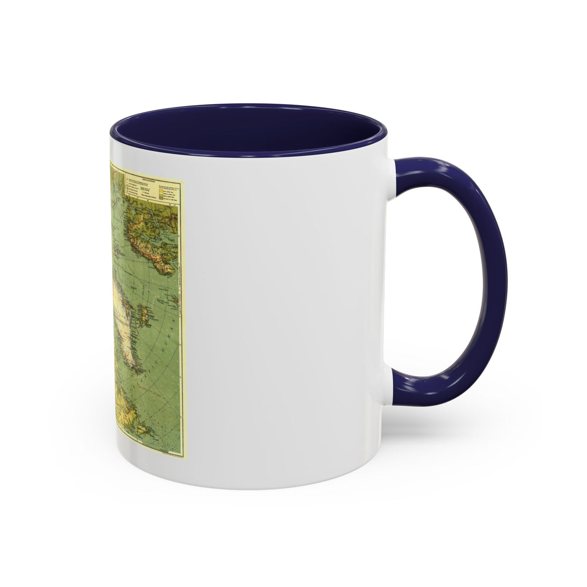 Arctic Regions (1925) (Map) Accent Coffee Mug