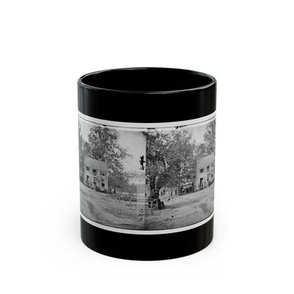 Fair Oaks, Va. Frame House Used As A Hospital By Gen Joseph Hooker's Division (U.S. Civil War) Black Coffee Mug