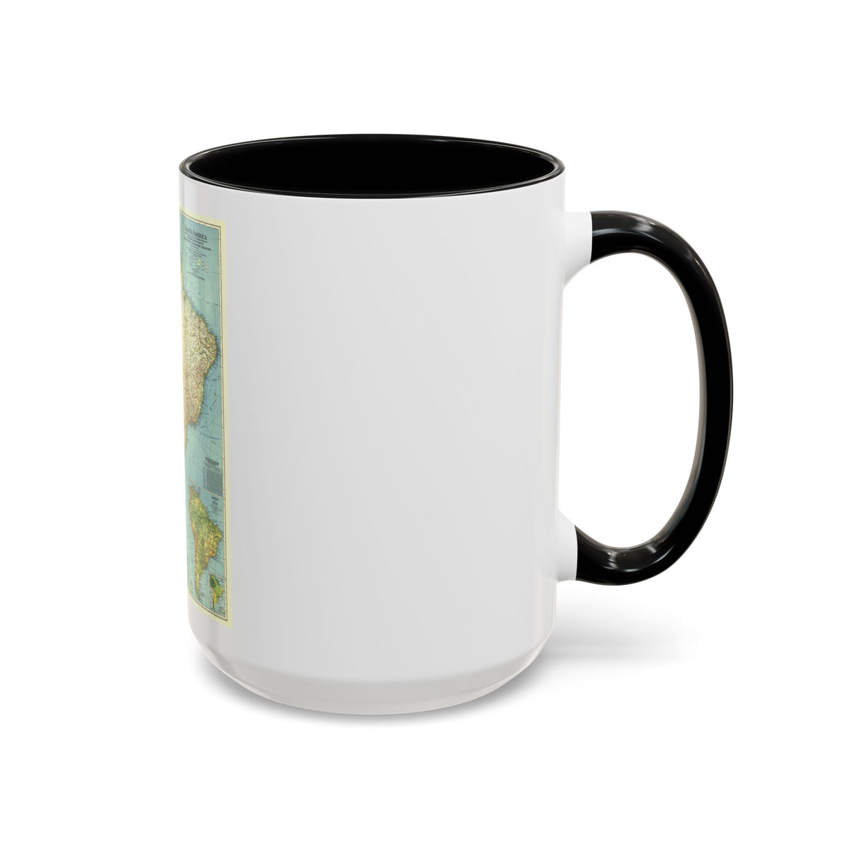 South America (1942) (Map) Accent Coffee Mug