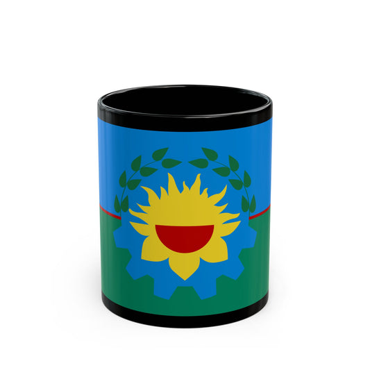 Flag of Buenos Aires Province Argentina - Black Coffee Mug-11oz-Go Mug Yourself