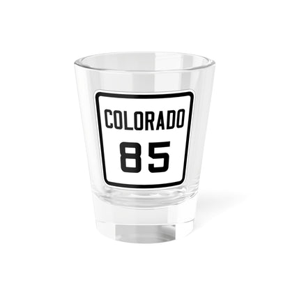 Colorado 85 1926 (Colorado) (Road Sign) Shot Glass 1.5oz-1.5oz-Go Mug Yourself