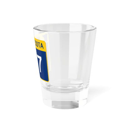 MN-217 wide (Minnesota) (Road Sign) Shot Glass 1.5oz