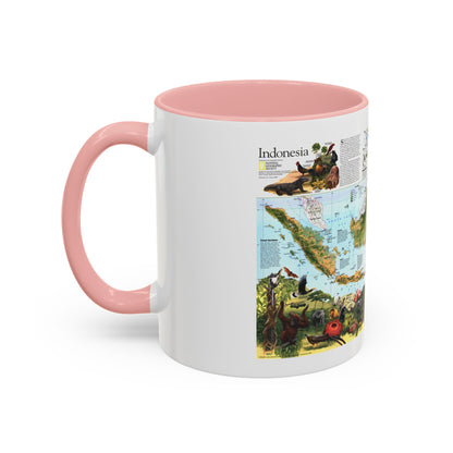 Indonesia 2 (1996) (Map) Accent Coffee Mug