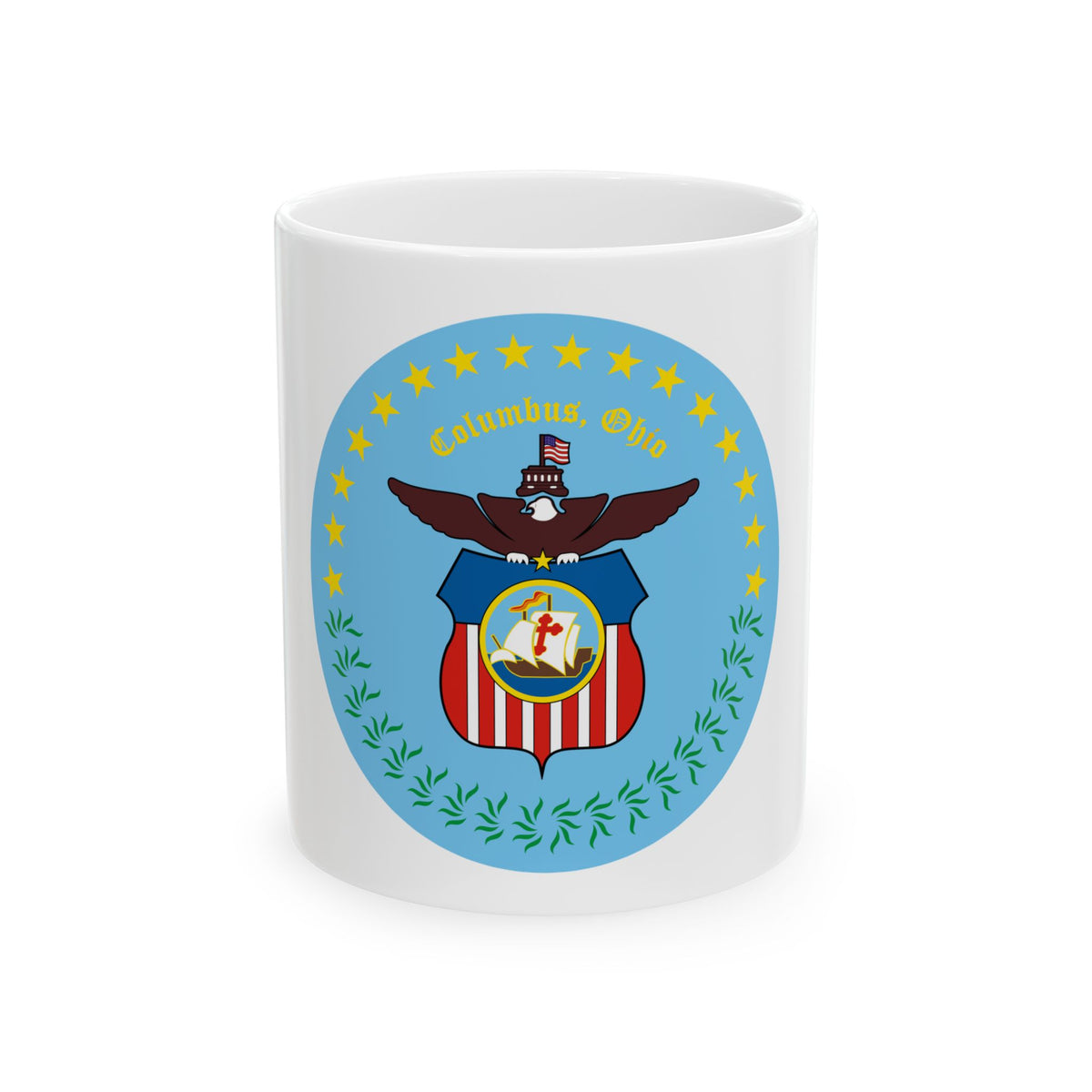 Seal of Columbus Ohio - White Coffee Mug