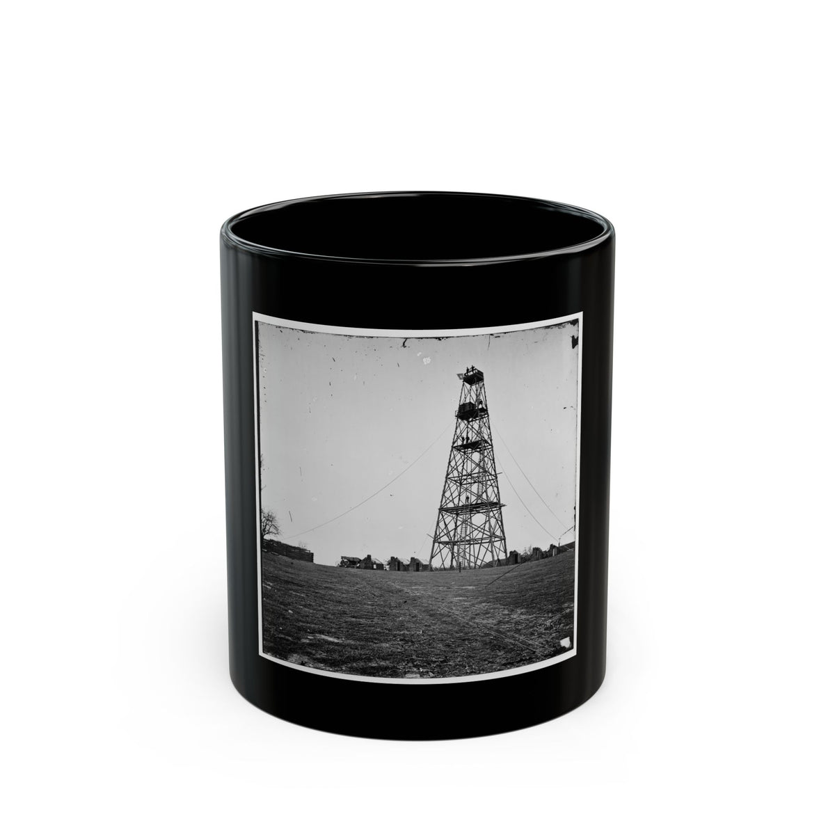 Bermuda Hundred, Va. Butler's Signal Tower; Another View (U.S. Civil War) Black Coffee Mug
